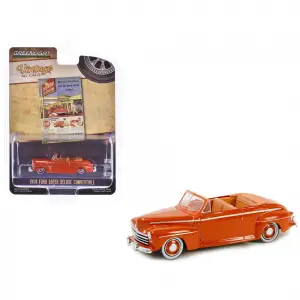 Greenlight 1/64 Vintage Ad Cars Series 10- 1946 Ford Super Deluxe Convertible 39140-A