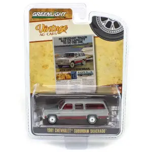 Greenlight 1/64 Vintage Ad Cars Series 10- 1981 Chevrolet Suburban 39140-F