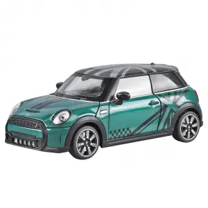 HBM 1:24 Mini Cooper Diecast Model Araba Yeşil - H2761