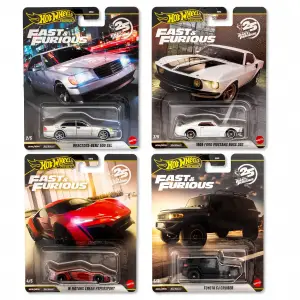 Hot Wheels Premium Fast & Furious 25. Years 4 Araçlık Set - HNW46-979N