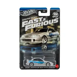 Hot Wheels Silver Series Fast Furious 25. Yıl Personnalise Acura Integra Sedan GSR -JBY45