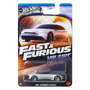 Hot Wheels Silver Series Fast & Furious Villains - 2022 Delorean Alphas