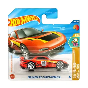Hot Wheels Tekli Arabalar 95 Mazda RX-7 Drift - 70S vs. 90S - 163