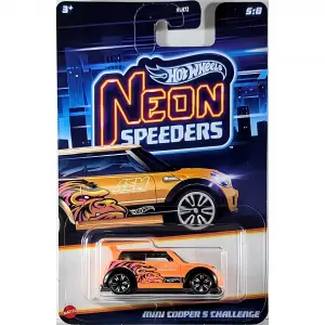 Hot Whels Neon Speeders Mini Cooper S Challenge - HLH72-JBY96