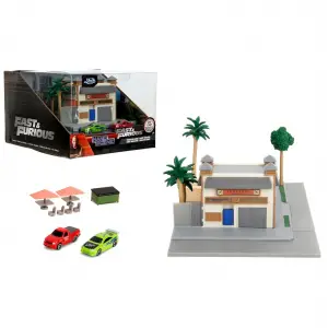 Jada Fast & Furious Nanoscene Toretto Cafe Diorama Seti - 253203095