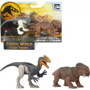 Jurassic World Kaos Teori Tehlikeli Dinazor Paketi - Guanlong vs Lystrosaurus - HLN49 - HKT55