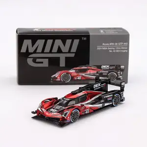 Mini GT 1/64 Acura ARX-06 GTP Wayne Taylor Racing with Andretti 2024 IMSA Sebring 12Hrs Winner MGT00837