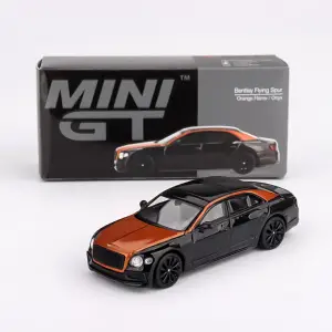 MINI GT: 1/64 Bentley Flying Spur Orange Flame / Onyx - MGT00991