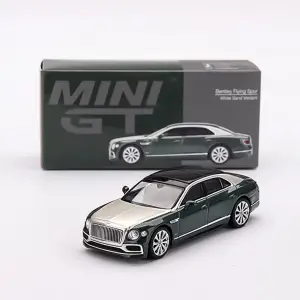 Mini GT 1/64 Bentley Flying Spur White Sand Verdant MGT00867