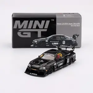 Mini GT 1/64 Nissan LB-ER34 Super Silhouette SKYLINE Black - MGT00844