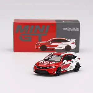 Mini GT Honda Civic TYPE R 2023 Pace Car Red - MGT00686