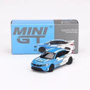 Mini GT Honda Civic Type R #3 2023 Pace Car Blue - MGT00753