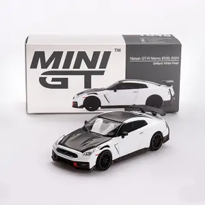 MINI GT：1/64 Nissan GT-R Nismo 2024 Brilliant White Pearl - MGT01045
