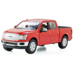 Motor Max 1:27 2019 Ford F-150 Lariat Crew Cab Diecast Model Araba Kırmızı - 76361