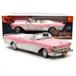 Motor Max 1:18 1957 Buick Roadmaster Pembe Klasik Model Araba - 73152