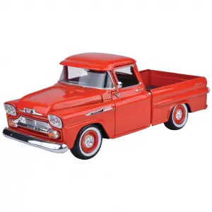 Motor Max 1:24 1958 Chevy Apache Fleetside Pickup Turuncu - 79311