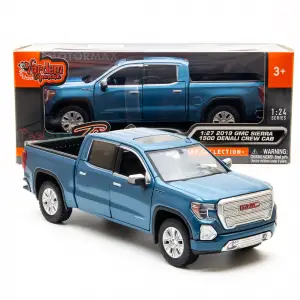 Motor Max 1:27 2019 GMC Sierra 1500 Denali Crew Cab Mavi Diecast Model Araba - 79362