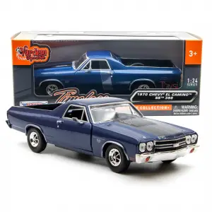 Motor Mxx 1:24 1970 Chevy El Camino SS 396 Diecast Model Araba Lacivert - 79347
