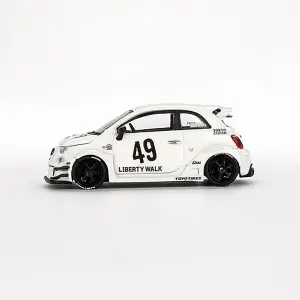 Mini GT 1/64 LB-WORKS x Abas Works ABARTH 595 Gara White - MGT00809-BL