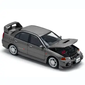 Pop Race 1/64 Mitsubishi Lancer Evolution IV Dark Grey - PR64-327