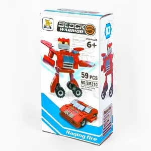 Bricks - Block Warrior Racing Fire - SM310B-03