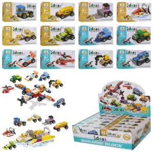 İdeas -Blok Oyuncak Yapım İkili Set - Pervaneli Uçak, Hücüm Bot Bir Arada 207B+ 208B