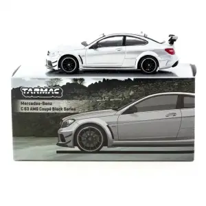 Tarmac Works 1/64 Mercedes-Benz C 63 AMG Coupé Black Series Silver Metallic - GLOBAL64 T64G-009-SL