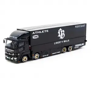 Tarmac Works 1/64 Mitsubishi Fuso Super Great LB-TRUCKS Black - TRUCK64