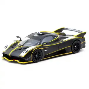 Tarmac Works 1/64 Pagani Huayra R Matt Black / Silver - GLOBAL64