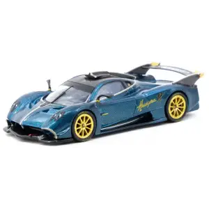 Tarmac Works 1/64 Pagani Huayra R Turquoise Carbon Fiber – USA Special Edition - GLOBAL64