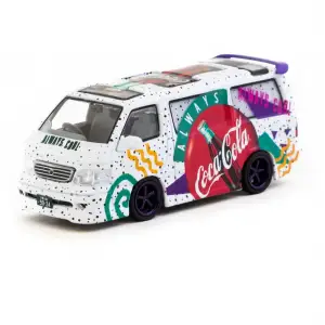 Tarmac Works 1/64 Toyota Hiace Wagon Custom Coca-Cola Delivery Van - HOBBY64