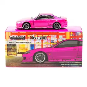 Tarmac Works 1/64 VERTEX Nissan Silvia S15 Pink Metallic - GLOBAL64 T64G-023-PI