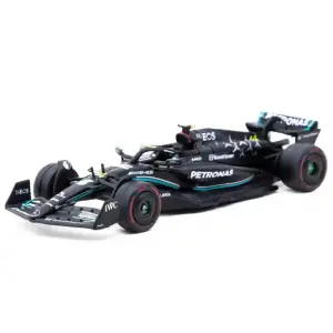 Tarmac Works X iXO Models 1/64 Mercedes-AMG F1 W14 E Performance Hungarian Grand Prix 2023 Pole Position Lewis Hamilton - GLOBAL64