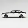 Mini GT 1/64 BMW i7 xDrive60 Alpine White / Black Sapphire MGT00959-BL