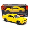 Motor Max 1:24 2018 Dodge Challenger SRT Hellcat Widebody Diecast Model Araba Sarı - 79350