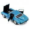 Miasto 1:18 1965 Chevrolet Corvette Diecast Model Araba Mavi - 31640