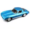 Miasto 1:18 1965 Chevrolet Corvette Diecast Model Araba Mavi - 31640
