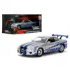 Jada 1:32 Fast & Furious Brians Nissan Skyline GT-R (R34) - Gümüş/Mavi - 24075