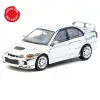 Tarmac Works 1/64 Mitsubishi Lancer GSR Evolution IV Silver with Tarmac Cards - GLOBAL64 T64G-076-SL