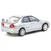Tarmac Works 1/64 Mitsubishi Lancer GSR Evolution IV Silver with Tarmac Cards - GLOBAL64 T64G-076-SL