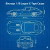 Bburago 1:18 Jaguar E-Type Coupe Diecast Model Araba - 12044