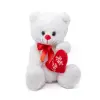 Halley Oyuncak Kalpli Beyaz Ayıcık, 30cm - 62713