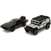 Jada 1:32 F&F Legacy Series - Tejs Jeep Wrangler Doms Dodge Charger R/T  İkili Araba Seti