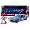 Jada Marvel Avengers 1:32 Diecast 1972 Plymouth GTX ve Captain America Figür