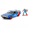 Jada Marvel Avengers 1:32 Diecast 1972 Plymouth GTX ve Captain America Figür