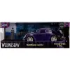 Jada Wednesday 1972 VW Beetle with Wednesday & Thing Figures