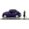 Jada Wednesday 1972 VW Beetle with Wednesday & Thing Figures