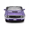 Maisto 1:24 1970 Dodge Challenger R/T Convertible Mor Metal Model Araba- 31264
