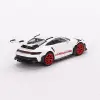 Mini GT 1/64 Porsche 911 (992) GT3 RS White with Pyro Red Accent Package - MGT00630