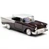 Motor Max 1:24 1957 Chevy Bel Air Mor Krom - 73228